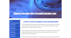 Desktop Screenshot of ahorra-energia-aire-acondicionado.com